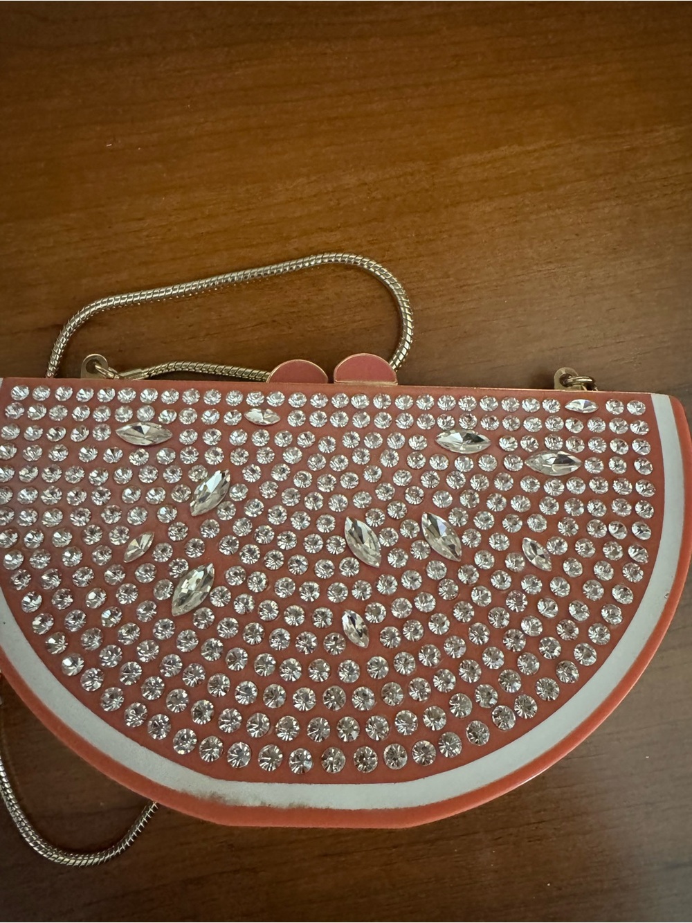 Kate Spade Flights of Fancy Grapefruit Embellished Purse